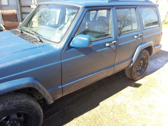 driver side. paint is raptor liner