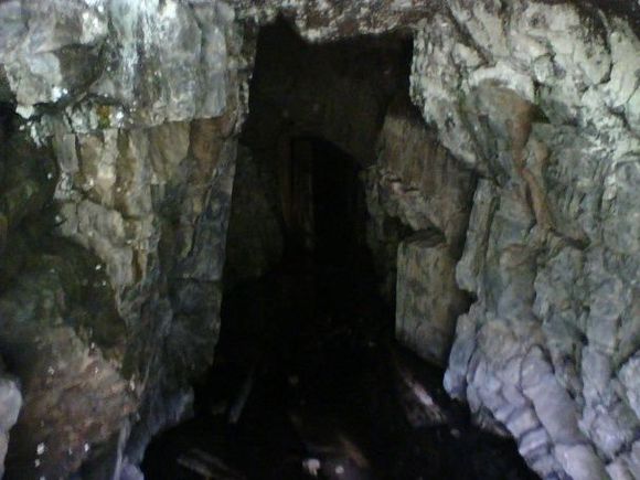 Unsecured tunnel.