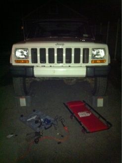 Cut the bottom piece off the stock bumper