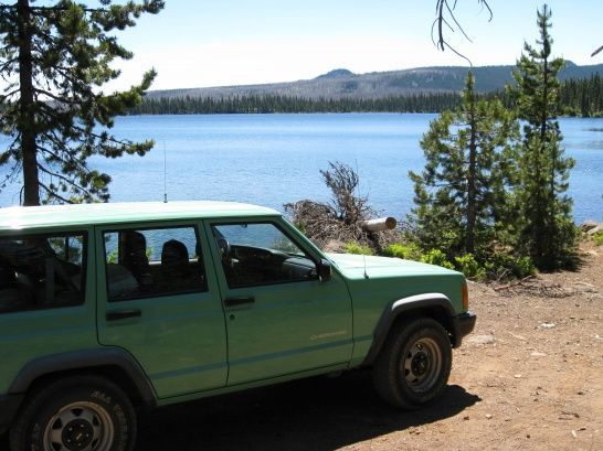 First camping trip with the new Jeep at Olallie Lake, OR