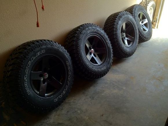 rims waiting to go on the jeep