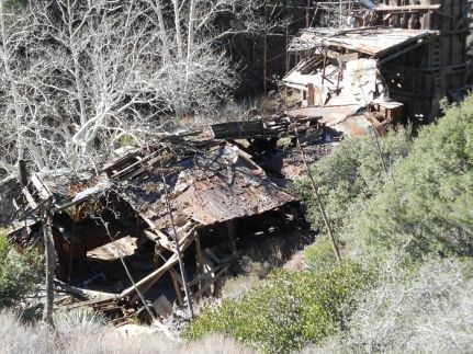 Sunflower mercury mine, sunflower AZ. Most of the mine equipment is still intact.