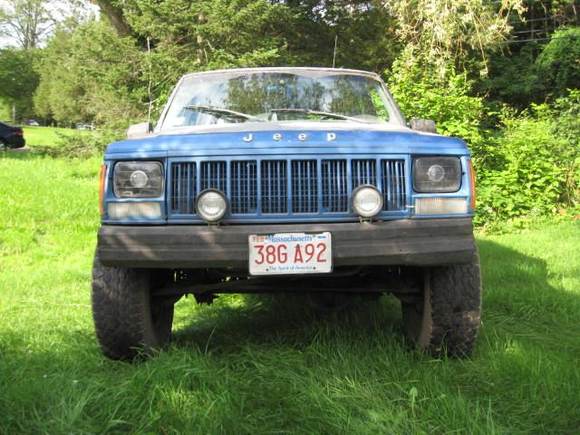 rx7 headlights, bumper off road lights.