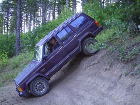 Turning around on a narrow forest road. Caribou National Forest. (don't worry I don't leave the dirt road in the National Forests)