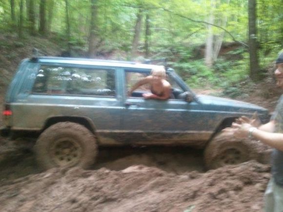 "I can't believe you got us stuck!"