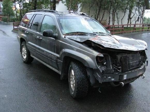 Driving in to the garage