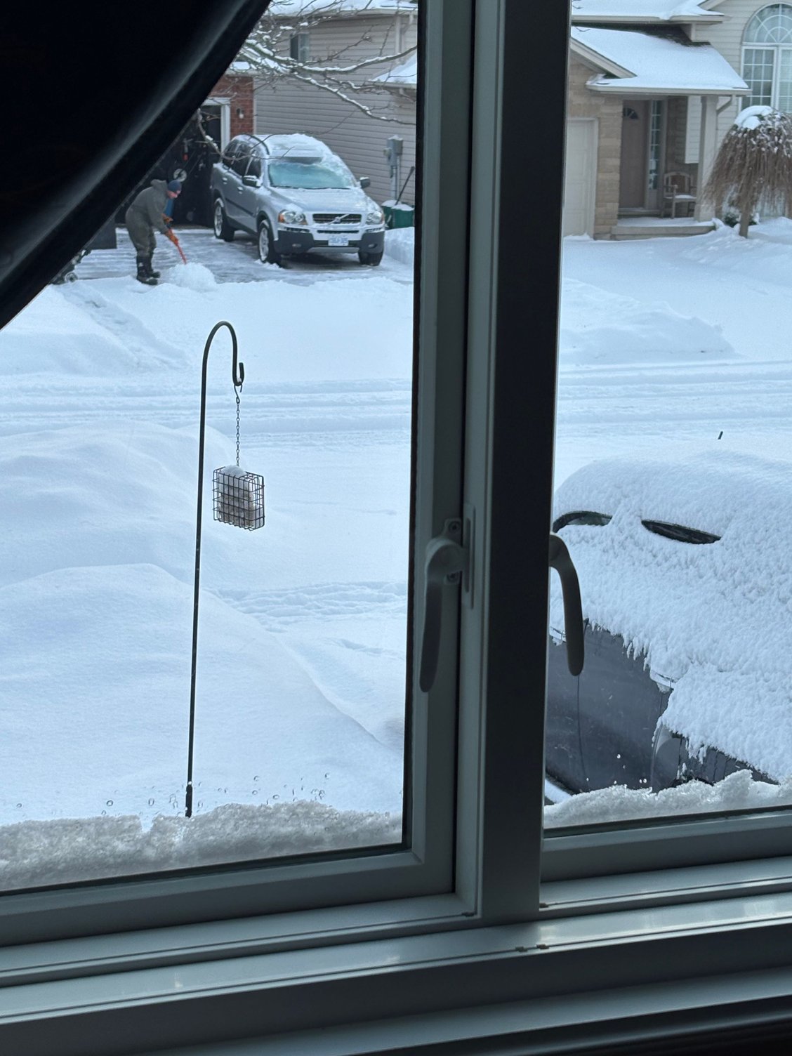 That’s Dan over there clearing his driveway! 