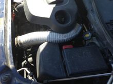 My second cold air intake tube to the stock air box
