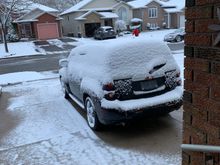 Makes it easy to find my HHR in the snow!