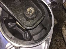 Thru the bushing bolt, 74 ft lbs