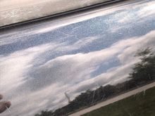 I buff these out with a heavier cutting compound, then swirl remover polish and a paste wax