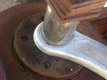 Press or hammer out the old bushing!