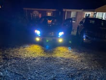 LED headlamp 8000k and new fog lights about $53 total for both .