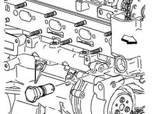 The tensioner is on the back of the engine. Loosen with a 32 mm socket.