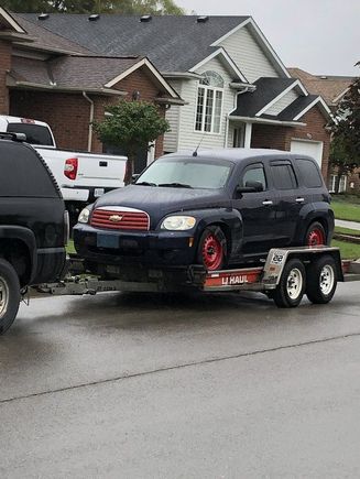 This was taken the day he picked it up. 