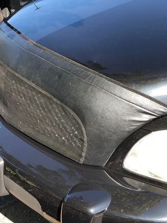 This is the hood protector he loaned to me, I’m looking for a used Colgan bra, I found some in the inactive classified ads, maybe someone still has one for sale! 