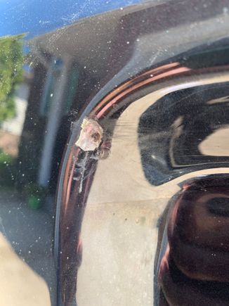 The driver’s side chip on the end 