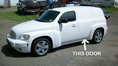 Read door, driver's side.
