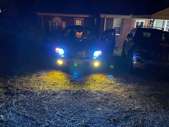 LED headlamp 8000k and new fog lights about $53 total for both .