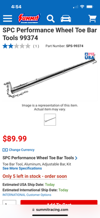 I learned front end alignment techniques with one of these bars back in the late sixties 1/8 inch total toe was pretty much standard on cars then 