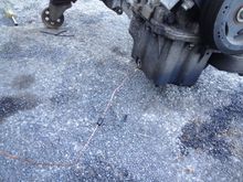This is the extraction of the broken dipstick tube. Where there's a will, there's a way!