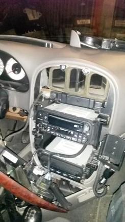 Cleaning up the cluster after remove out old cellular phone system and GPS.