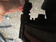 Drivers side bottom stretched