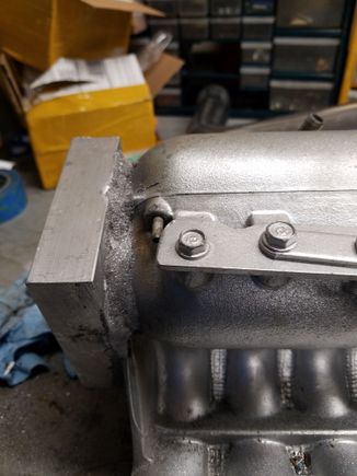 Used jb weld for the outside and as it was drying, i sprinkled grindings on the jb weld.
My theory is it will help strengthen the bond but also makes it look nicer...