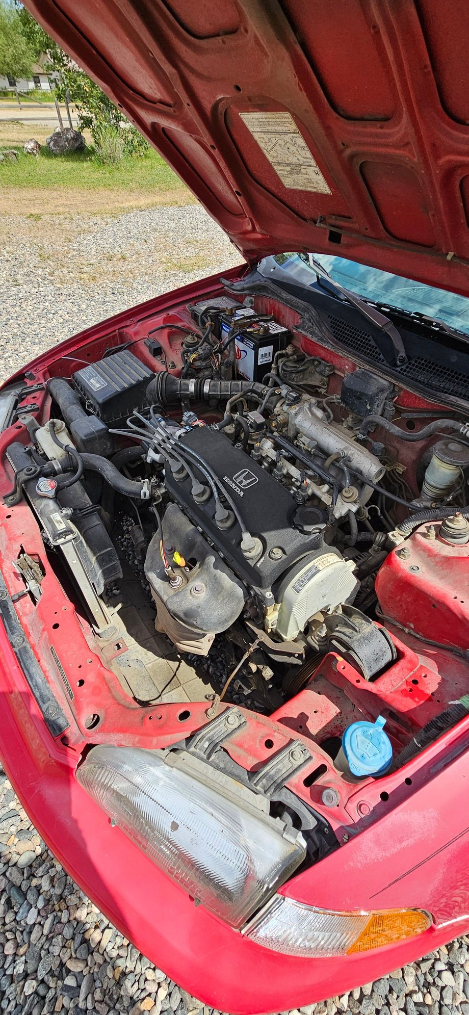 1992 Honda Civic - All original  low miles - Used - VIN 2HGEH2374PH533043 - 101,782 Miles - 4 cyl - 2WD - Manual - Hatchback - Red - Mcallister, MT 59740, United States