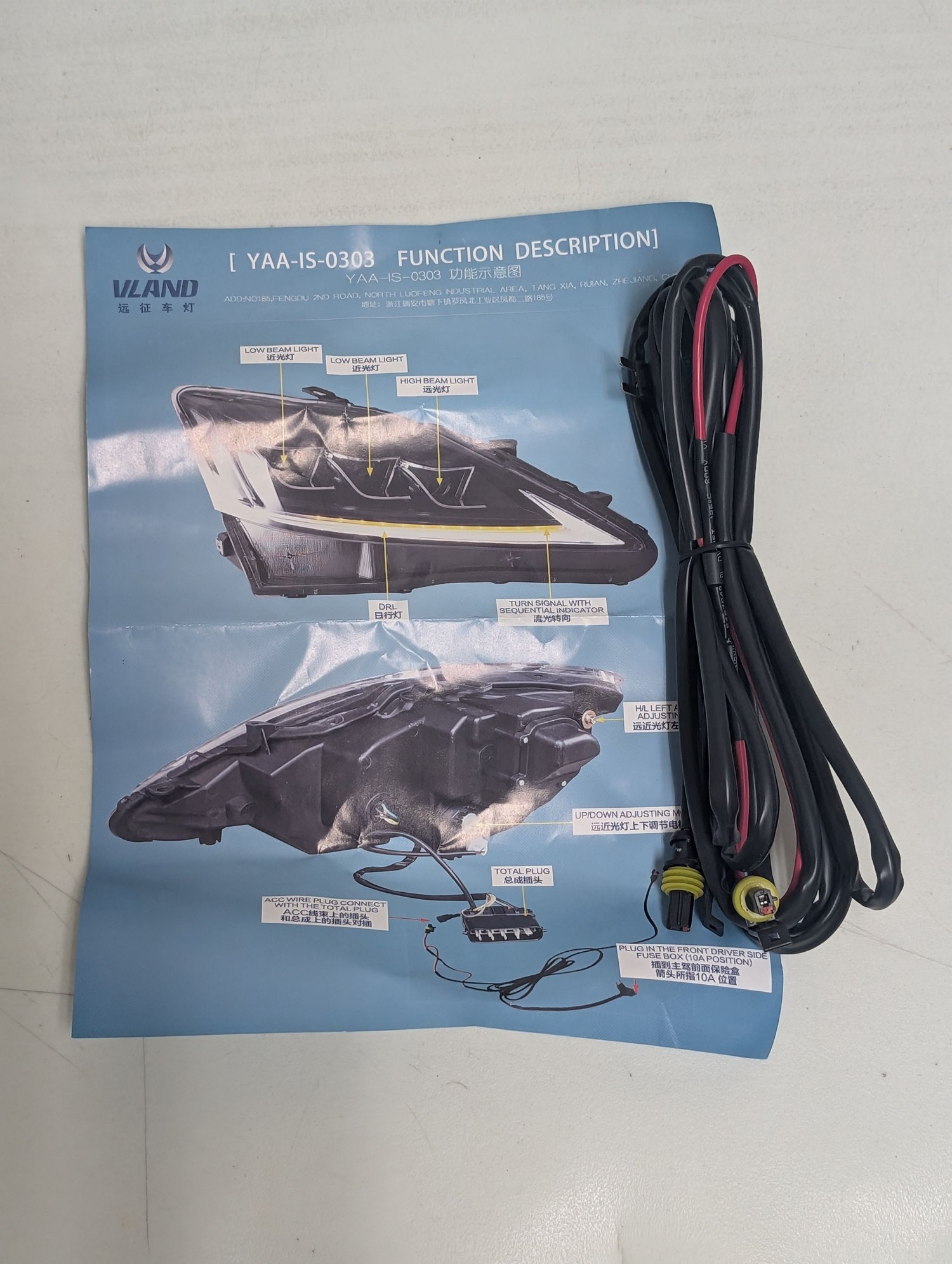 Lights - VLAND - Led Headlight  For 2006-2013 Lexus ISF | IS250 | IS350 - NEW - New - 2008 to 2014 Lexus IS F - 2006 to 2013 Lexus IS250 - 2006 to 2013 Lexus IS350 - Clearwater, FL 33765, United States
