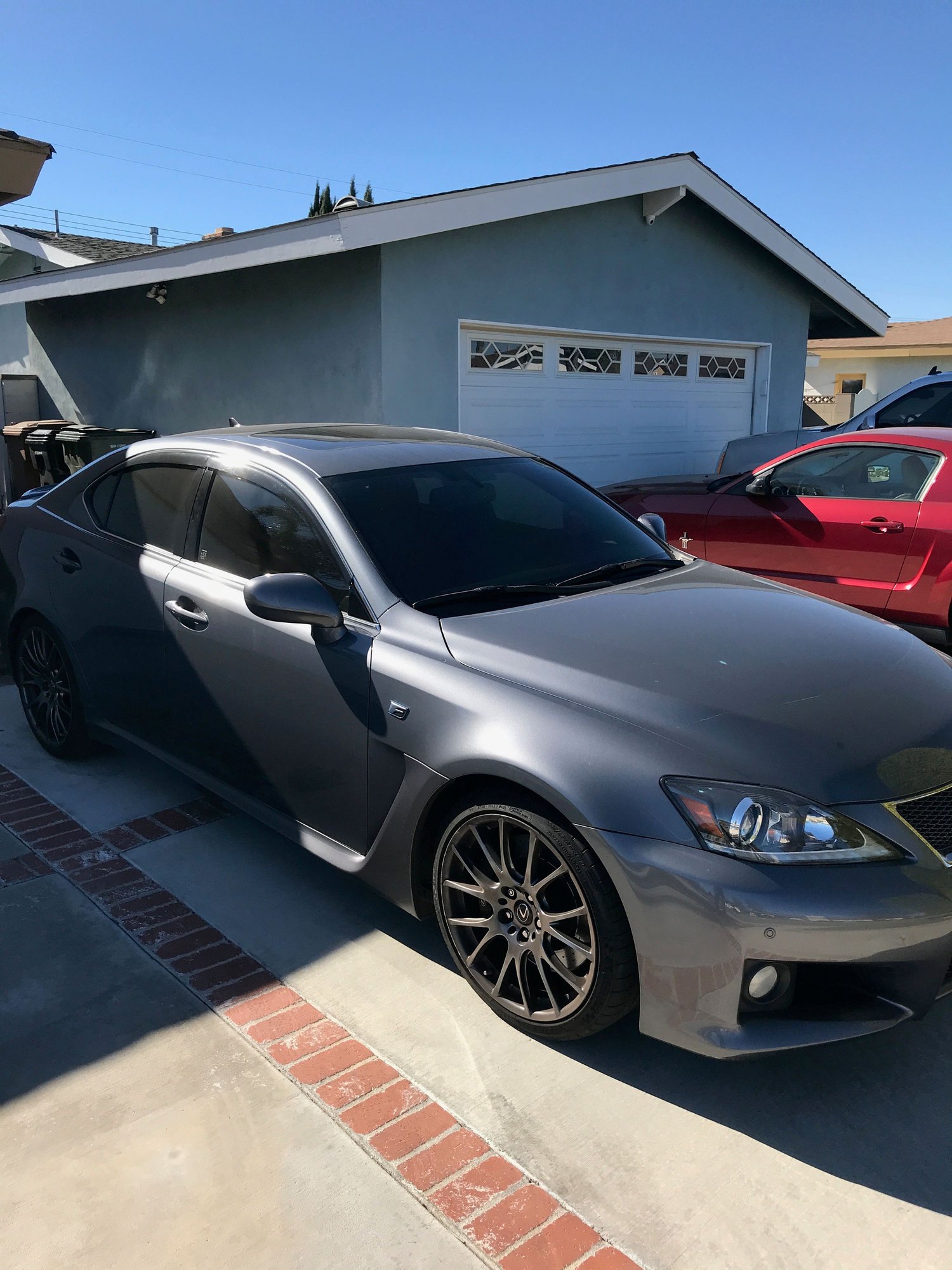 2012 Lexus IS F - 2012 Lexus IS-F Grey with Red Interior - TOMS- 2nd owner - Well maintained - Used - VIN JTHBP5C24C5010616 - 61,000 Miles - 8 cyl - 2WD - Automatic - Sedan - Gray - Huntington Beach, CA 92647, United States