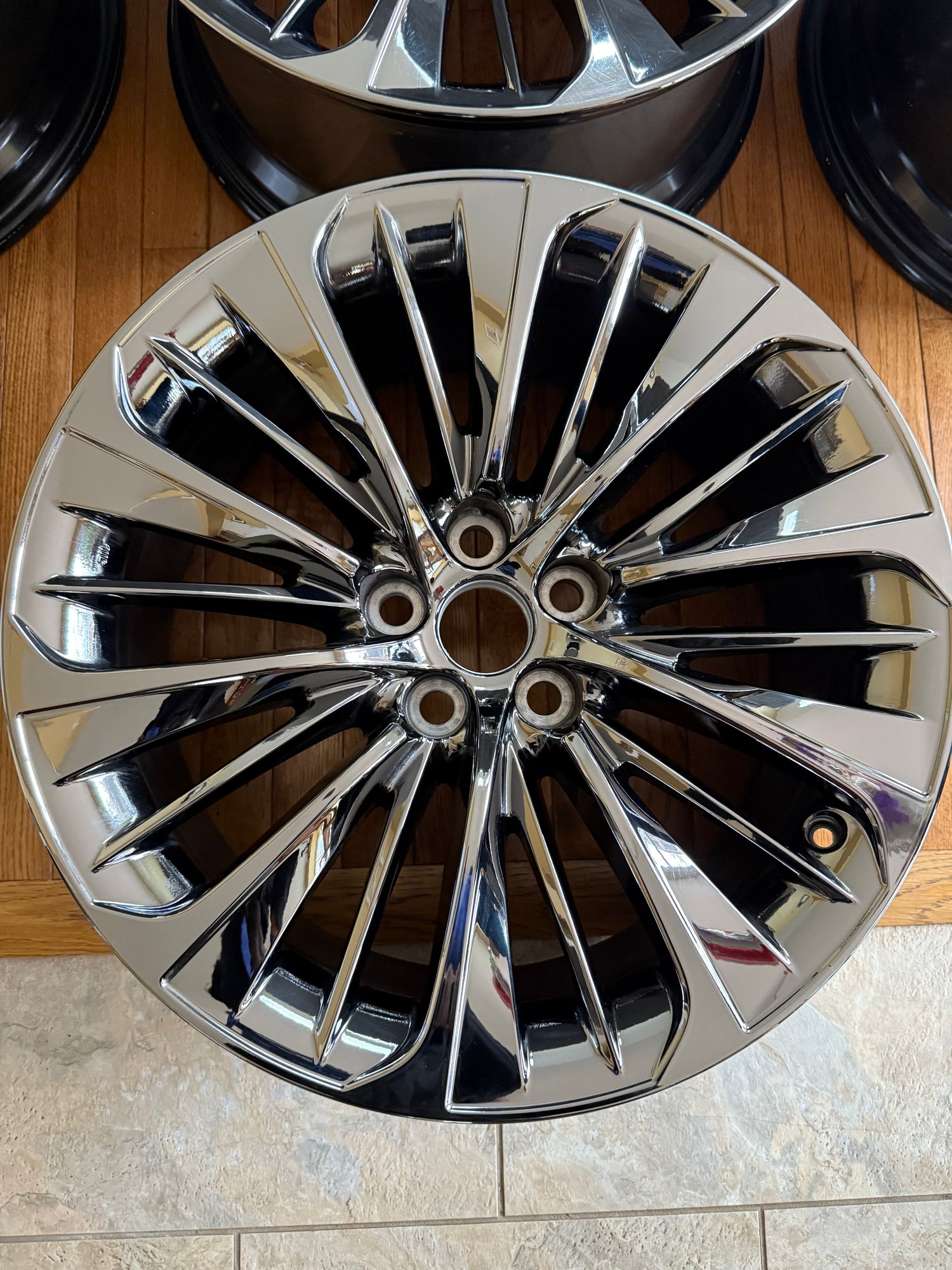 Wheels and Tires/Axles - Brand NEW set of Black PVD Chrome LS500 Rims - Used - -1 to 2025  All Models - Ellicott City, MD 21042, United States