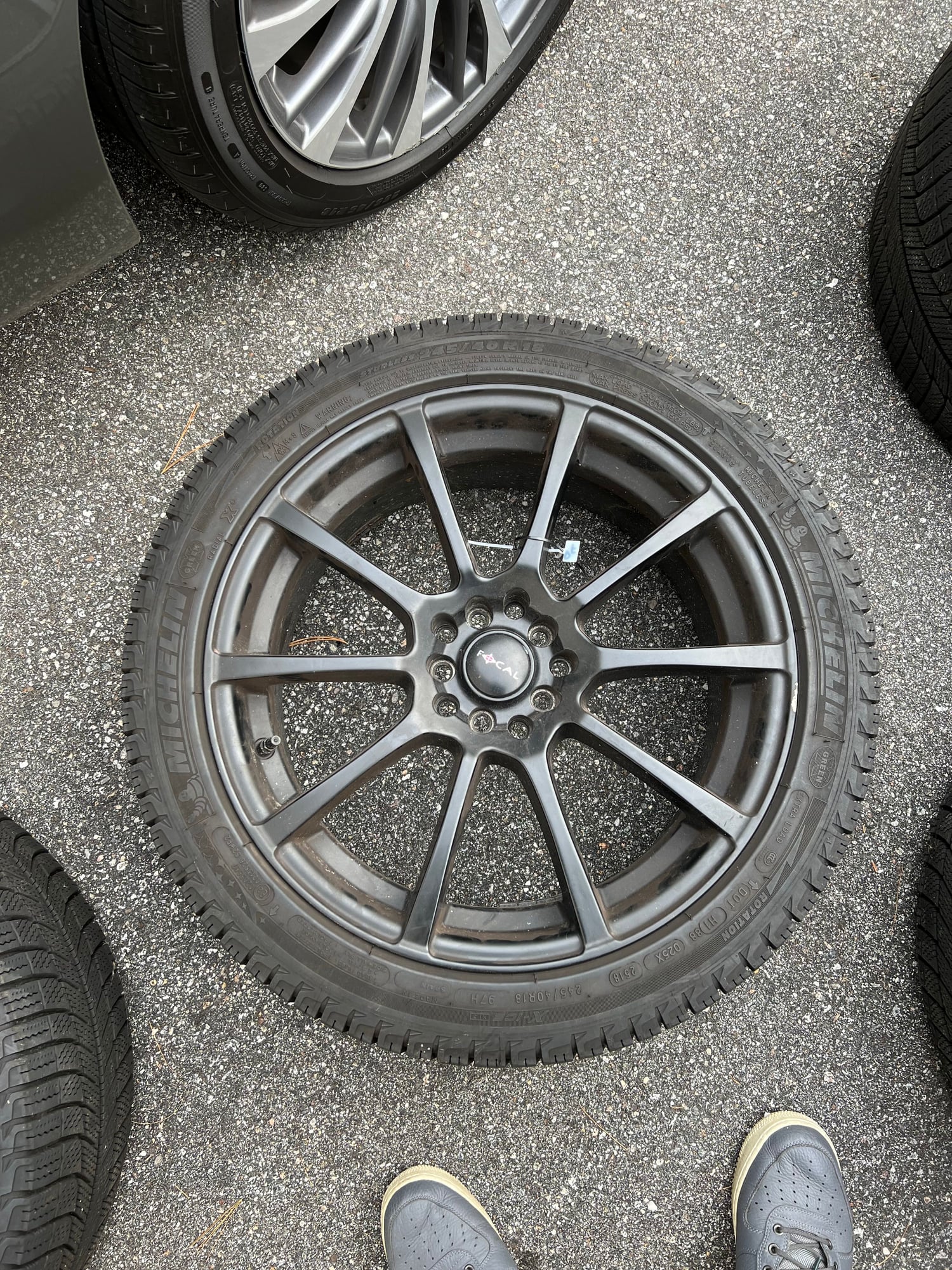 Wheels and Tires/Axles - Winter tire set. Michelin X-Ice Snow tires 245/40/R18 and Focal 18 inch rim. - Used - 0  All Models - Hartford, CT 06103, United States