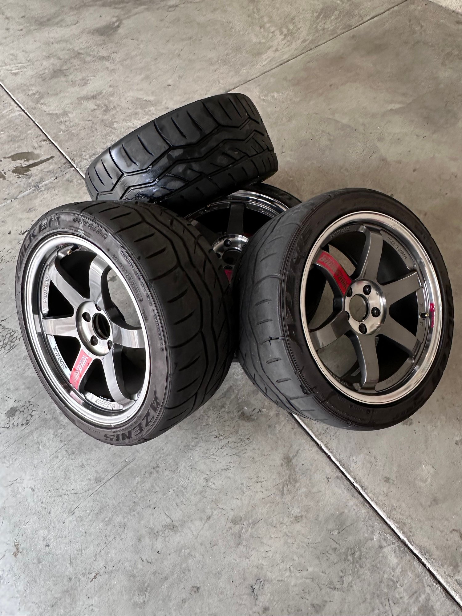 Wheels and Tires/Axles - Rays Volk Racing TE37 SL Pressed Graphite 18’s - Used - All Years Any Make All Models - Los Angeles, CA 91776, United States