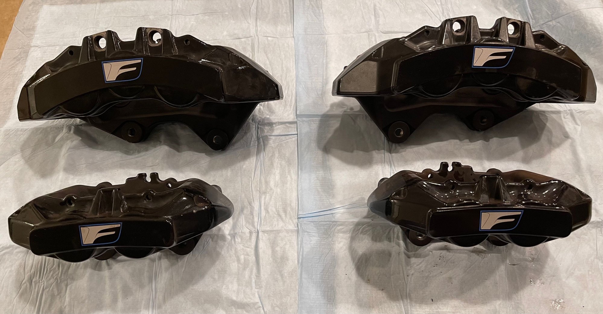 Brembo Brake Calipers (OEM) Black Color, Set of 4 Lexus GSF (2017