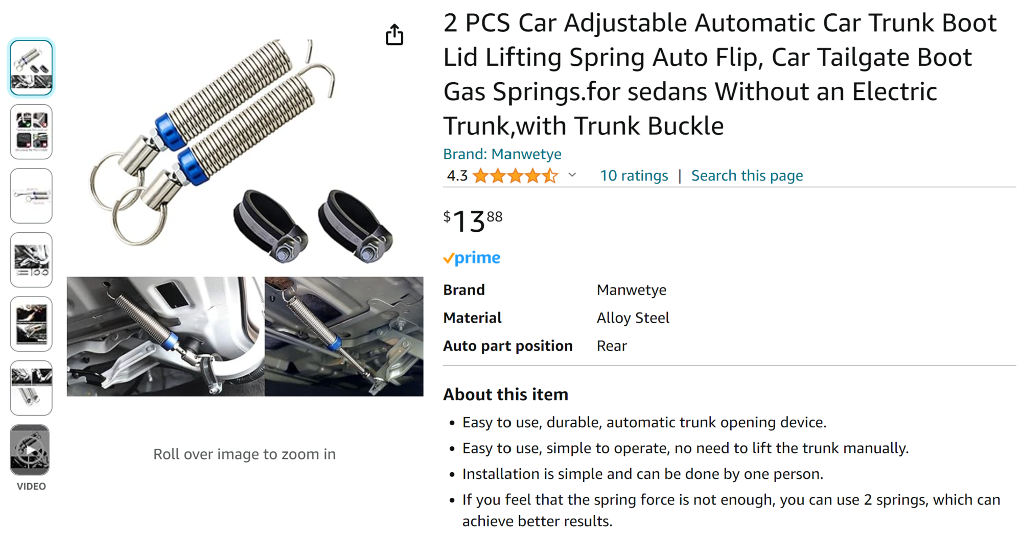 How to install trunk springs? Auto Trunk Automatic Lifting Spring Car Trunk  Boot Lid Lifting Device 
