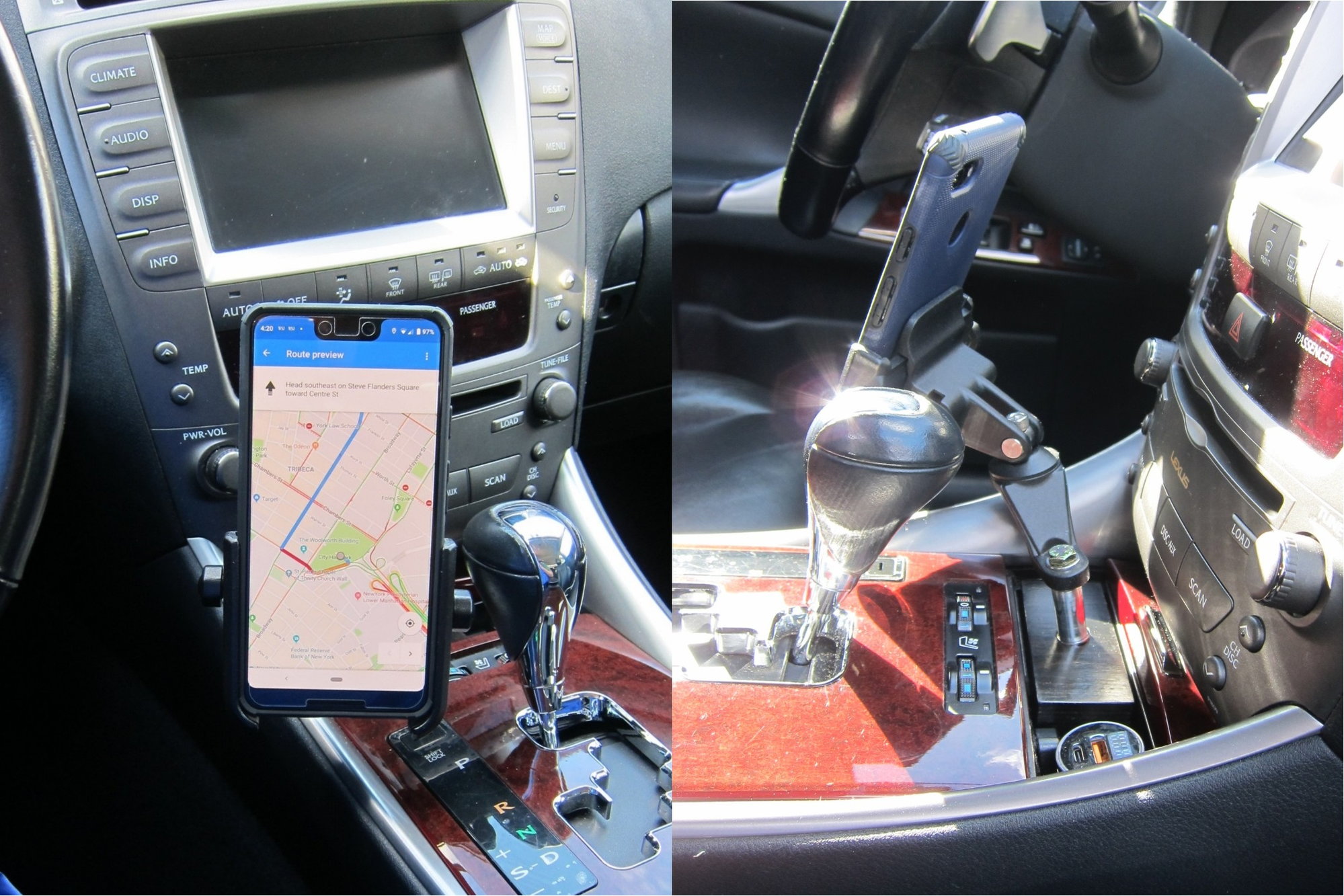 Another ashtray phone holder mount DIY in a 2IS - ClubLexus