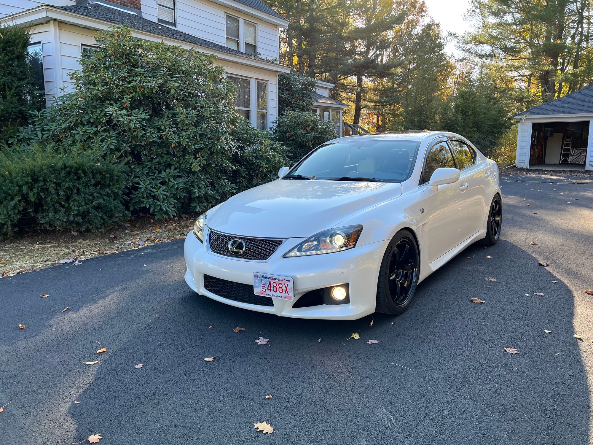 2012 Lexus IS F - MA: 2012 Lexus ISF | White/White | 35K miles - Used - VIN JTHBP5C20C5010189 - 35,700 Miles - 8 cyl - 2WD - Automatic - Sedan - White - Berkshire County, MA 01201, United States