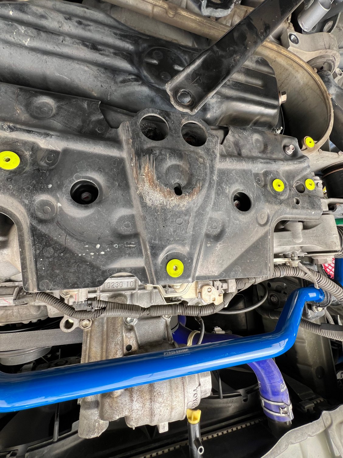 You will also need to remove one of the bottom covers as well. (If you havnt already, you will also need to remove the splash tray. I already had mine removed since I was doing the sway bars)