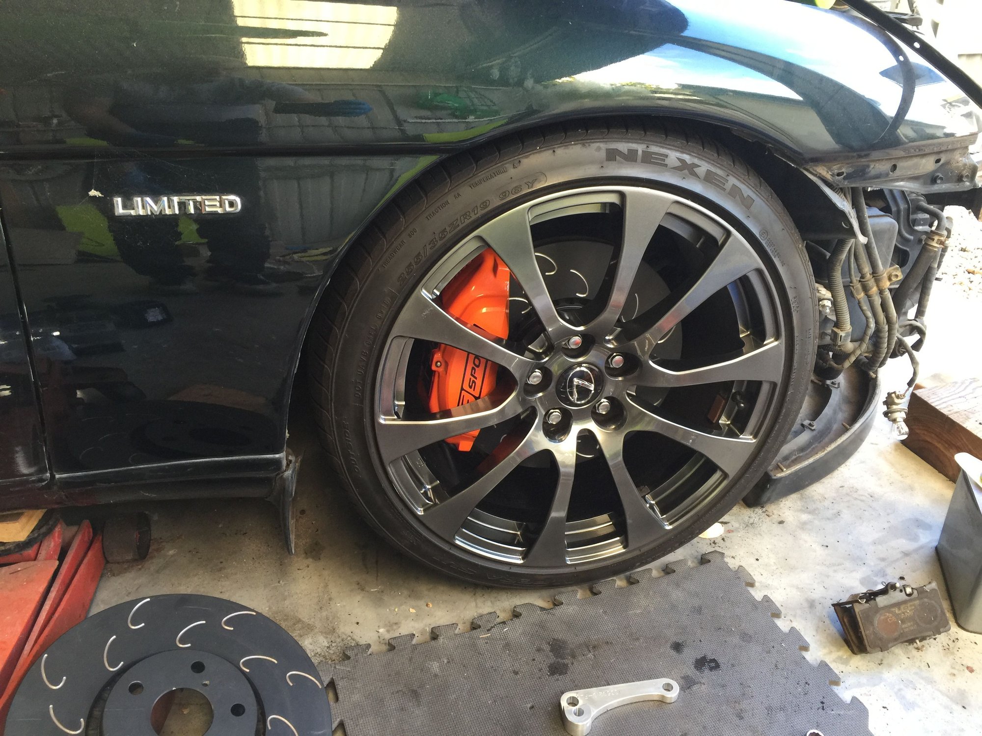 IS350 Calipers (and rotors) installed using 350Phi kit ClubLexus