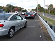 I95 rear ended from a young girl texing and pushed us into 3 other vehicles