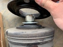 As you can see, the old strut had fallen apart. 