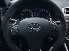 I know no one looks at my thread but umm here’s a picture of my new steering wheel. Carbon/Alcantara 