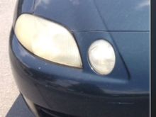 Headlights were extremely cloudy