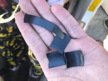 Broke plastic rubbing against the ribbon not allowing a full right turn. 