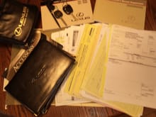 Original first aid kit, manual lexus pen all records two keys