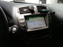 Google Maps on the road with VLine Lexus Connected Car System