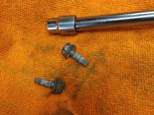 Lubricate removed screws,because next time will be easy to remove them.