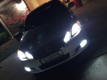 HID low beams, LED fog lights and parking lights