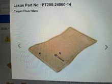 CAMEL floor mat from website